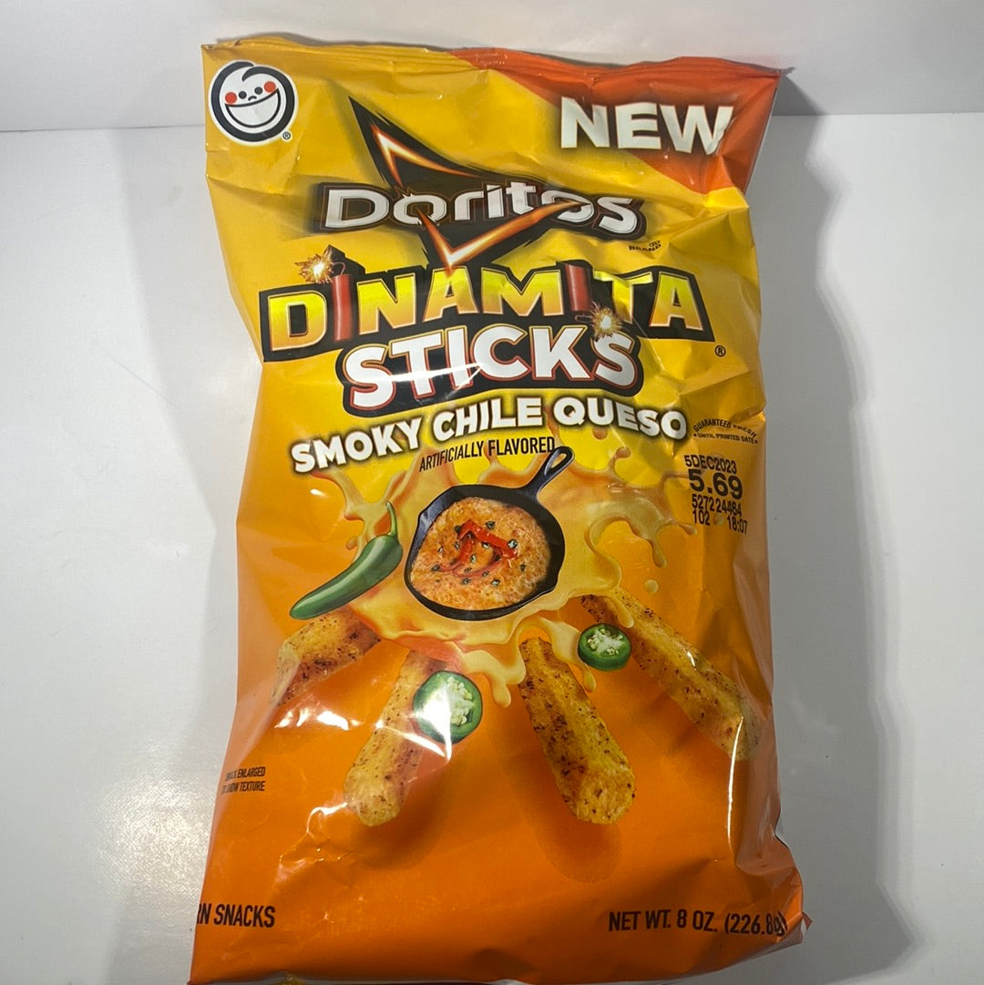 Doritos Dinamita Sticks Smoky Chile Queso 226g Raresnackstoronto