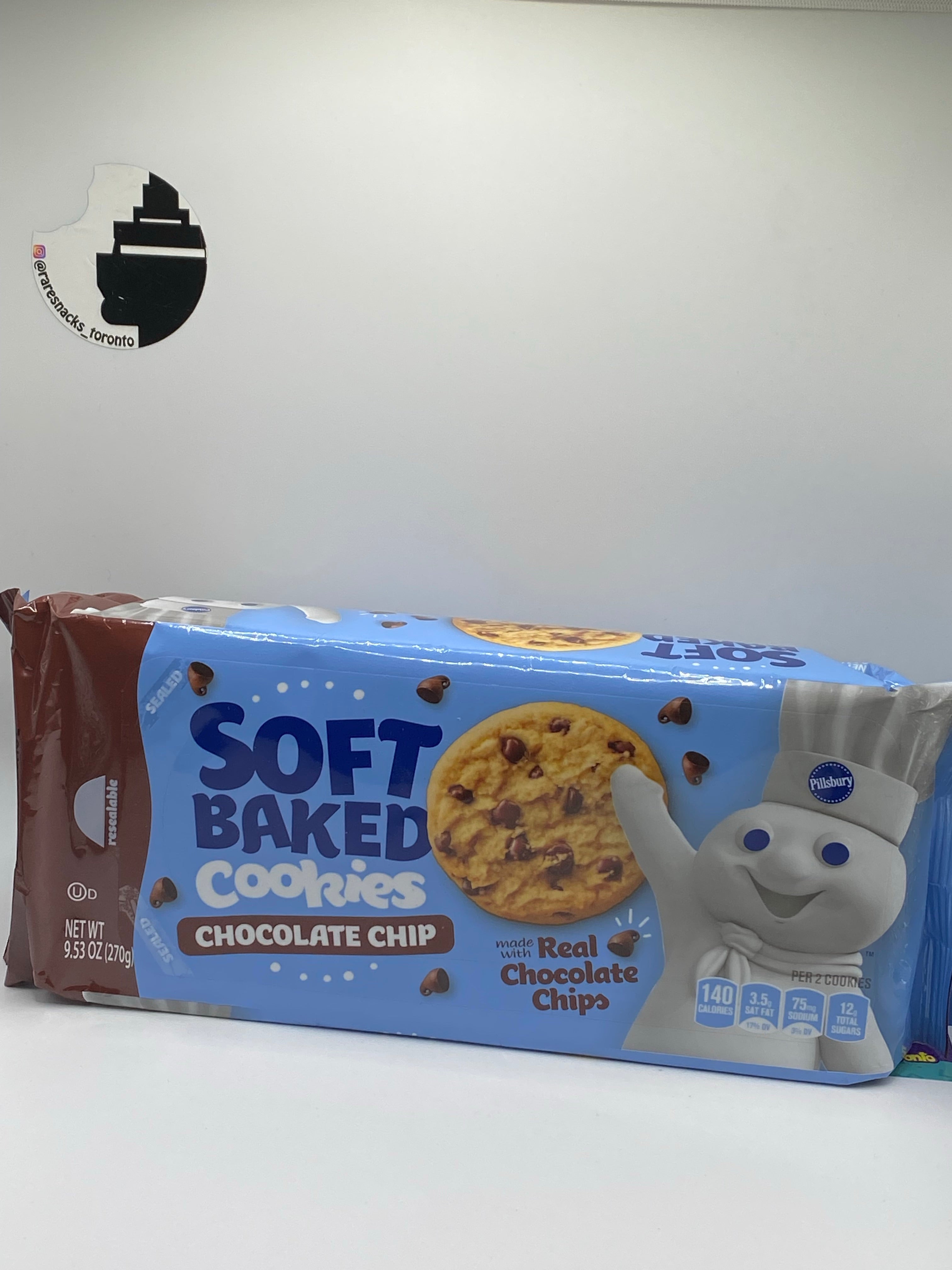 Pillsbury Soft Baked Cookies Chocolate Chip 270g Raresnackstoronto