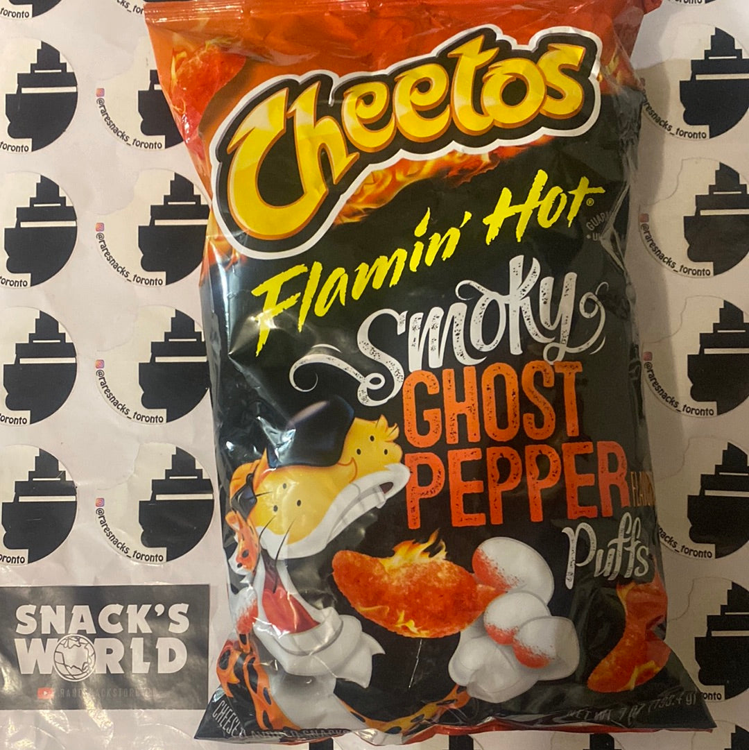 Cheetos Flamin Hot Smokey Ghost Pepper Puffs 198g – RareSnacksToronto