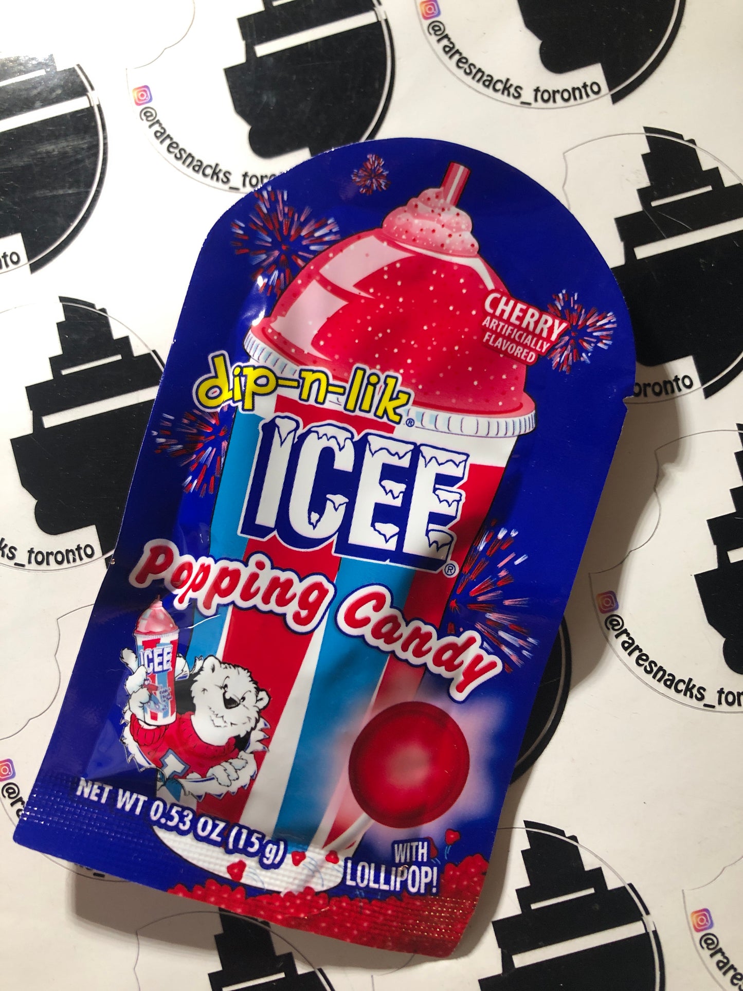 Dip N Lik Icee Popping Candy Cherry Raresnackstoronto 5666
