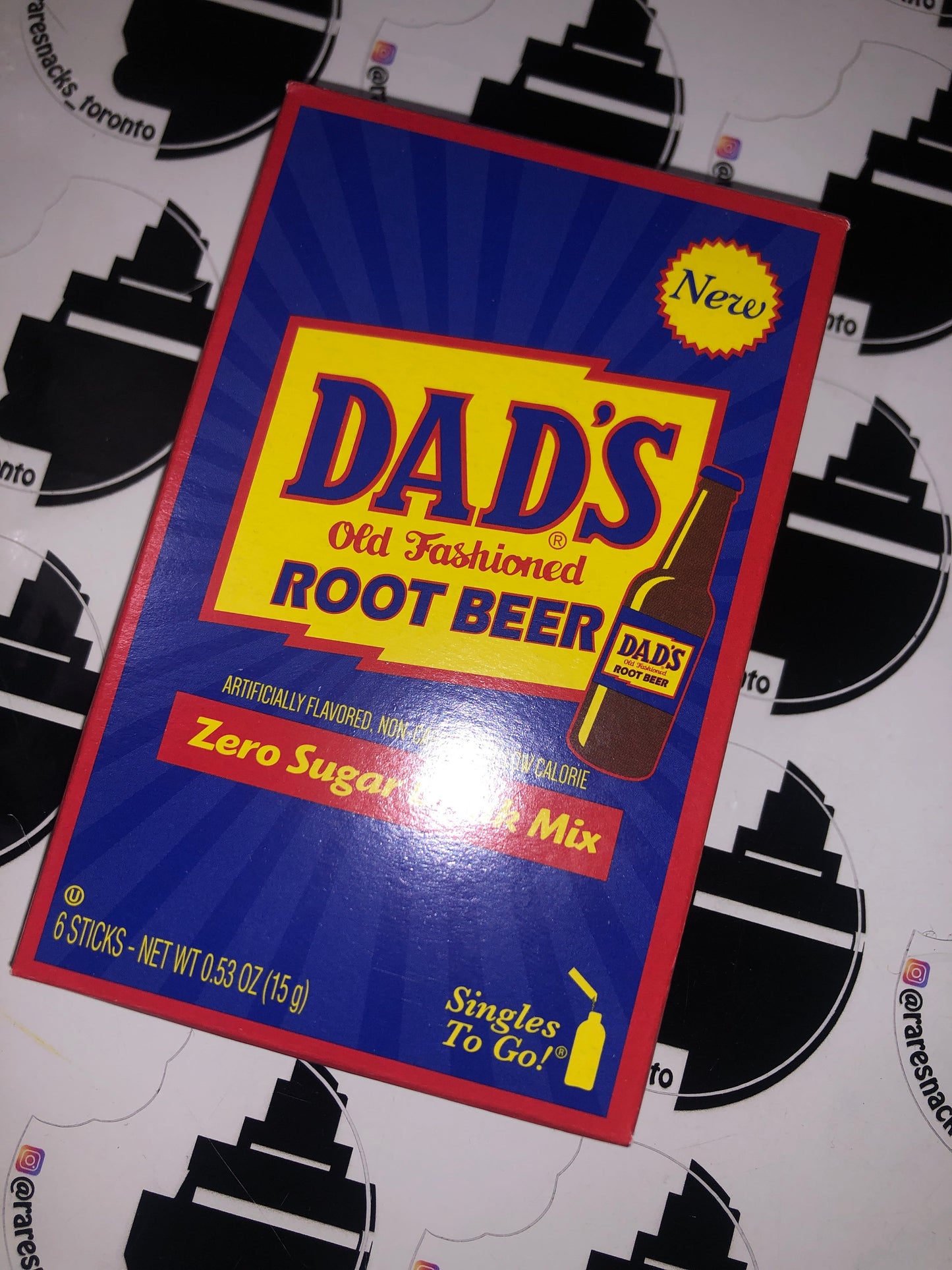 Dads Root Beer Sugar Free singles to go