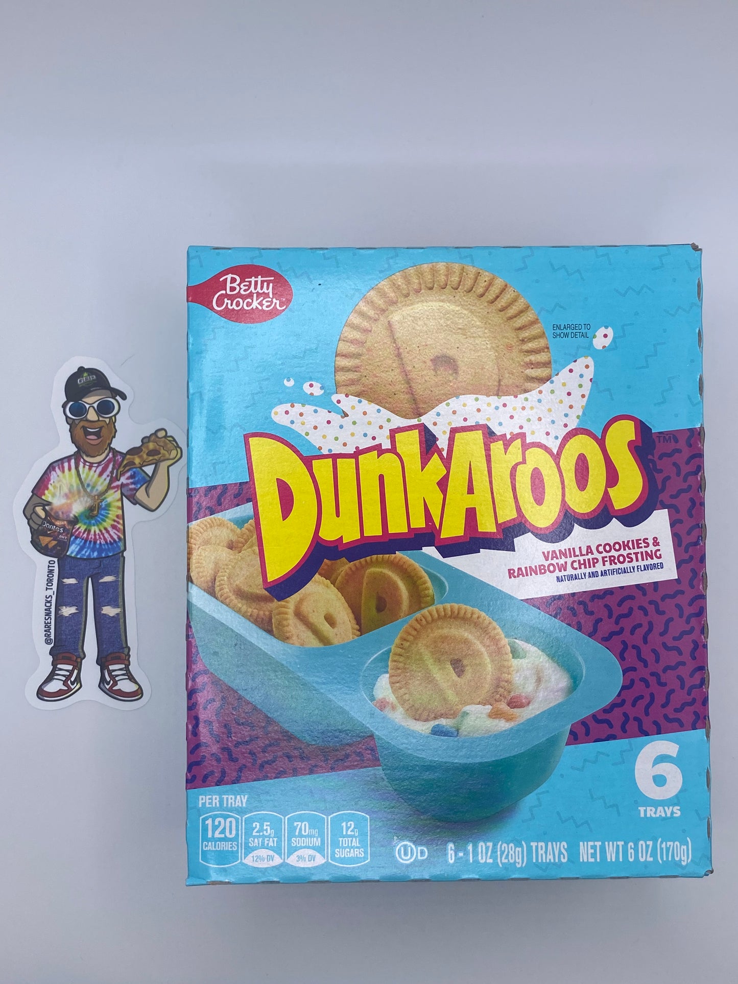 Dunkaroos Vanilla Cookies Rainbow Chip Frosting 6pk (28g)