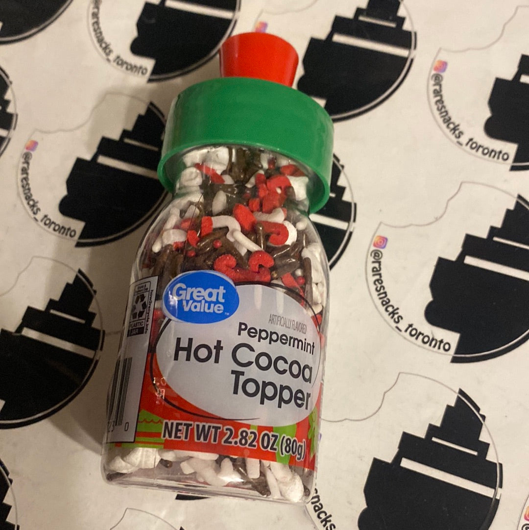 Great Value Peppermint Hot Cocoa Topper 80g