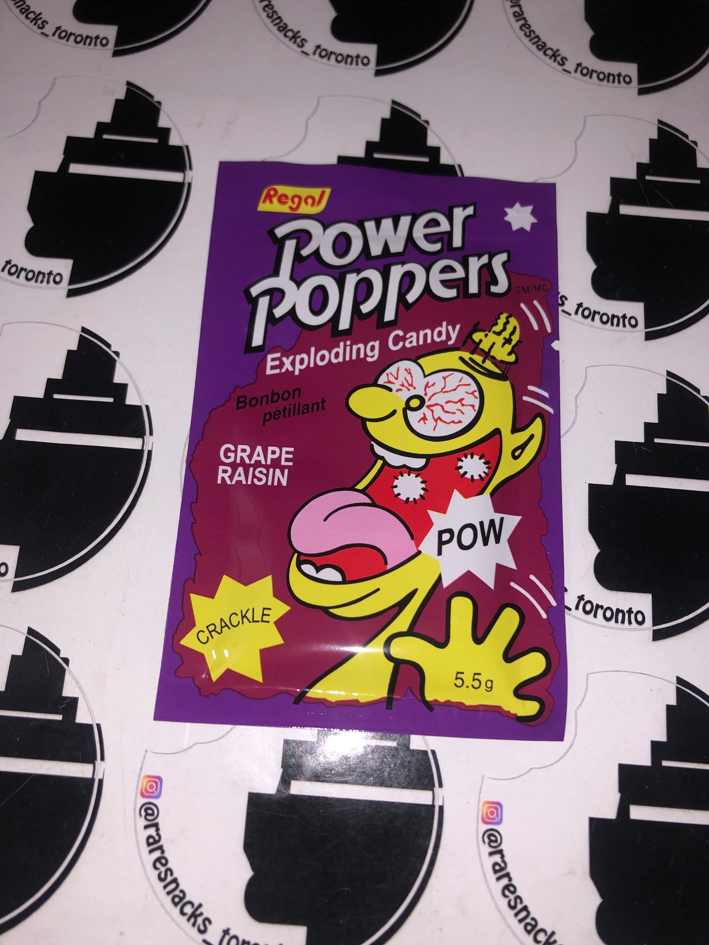 Power Poppers Exploding Candy Grape 5.5g