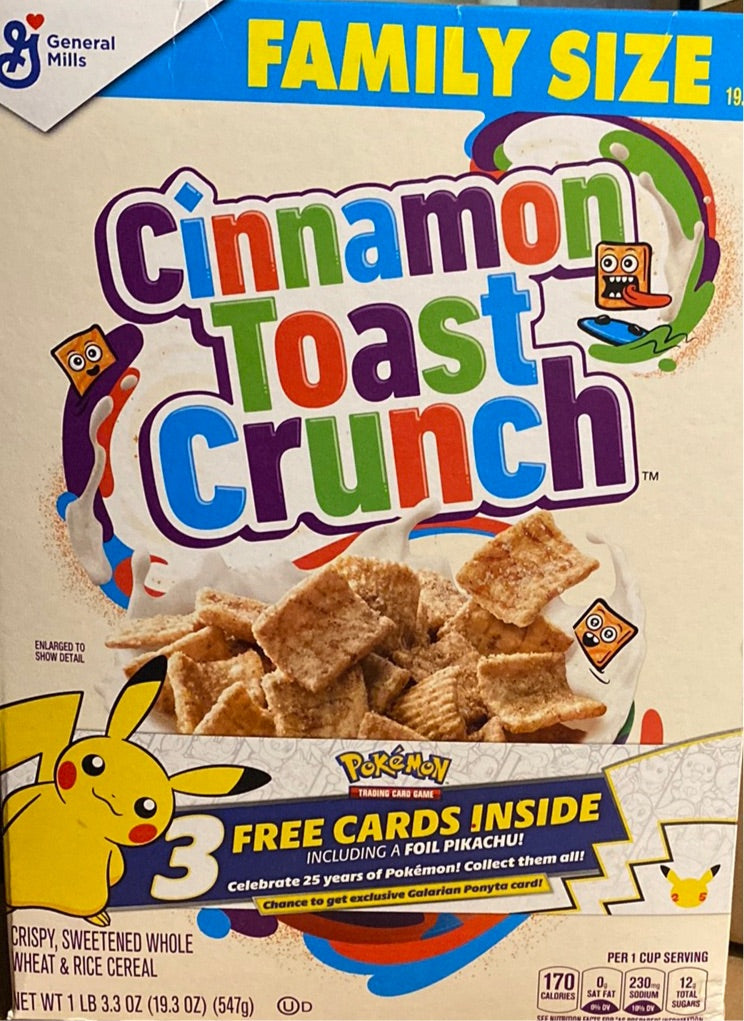 Cinnamon Toast Crunch Pokémon 25th Anniversary Edition