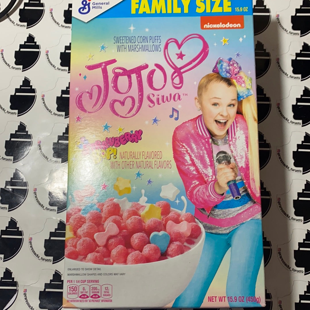 Jojo Siwa Strawberry Pop Limited Edition Cereal 15.9oz – RareSnacksToronto