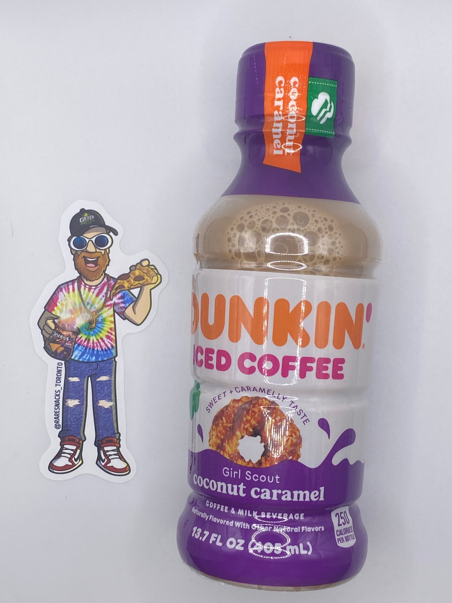 Dunkin Donuts Iced Coffee Girl Scout Coconut Caramel  13.7 Oz