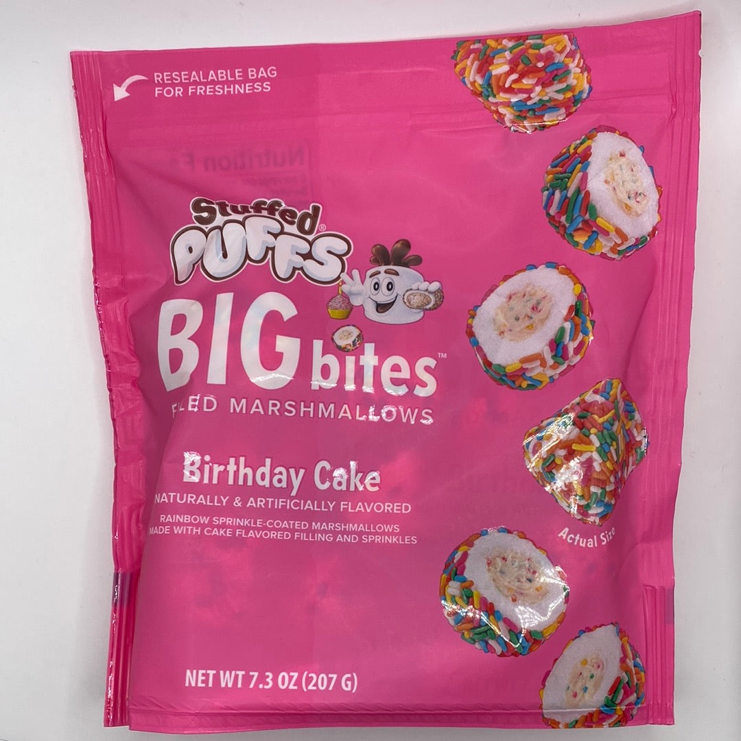 Stuffed Puffs Big Bites Birthday Cake 207g